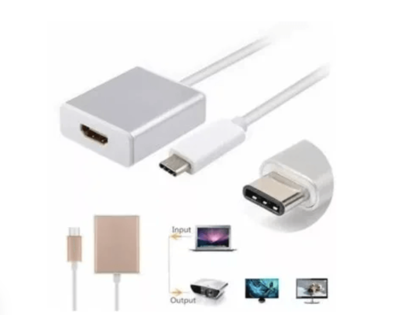 Convertidor Usb 3.1 Tipo C a HDMI Adaptador Mac Video