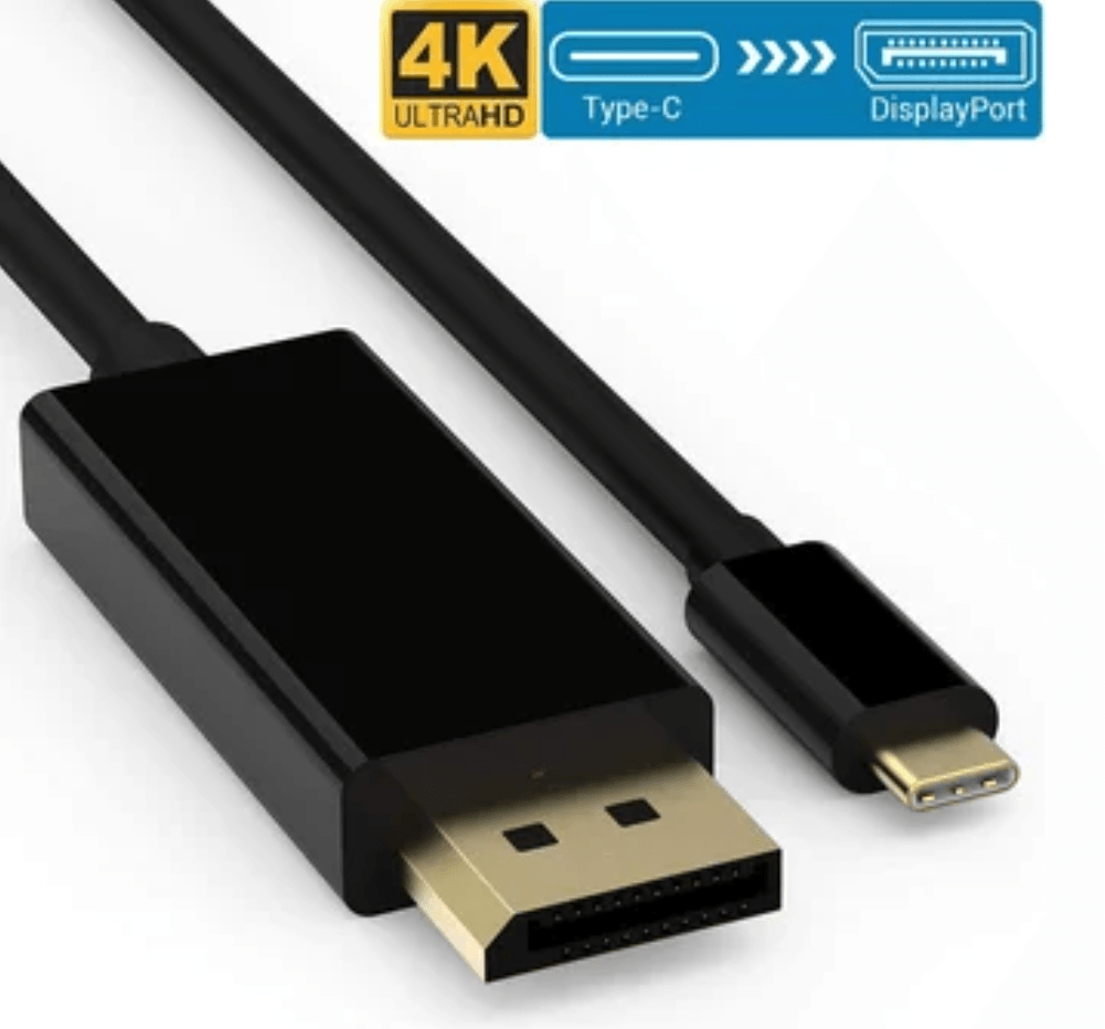 Cable Usb 3.1 C Tipo C A Displayport Pvc Macho 1.5 Metros 4k