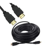 Cable HDMI 20 Metros Full HD 3D V1.4 PVC negro HDMI a HDMI
