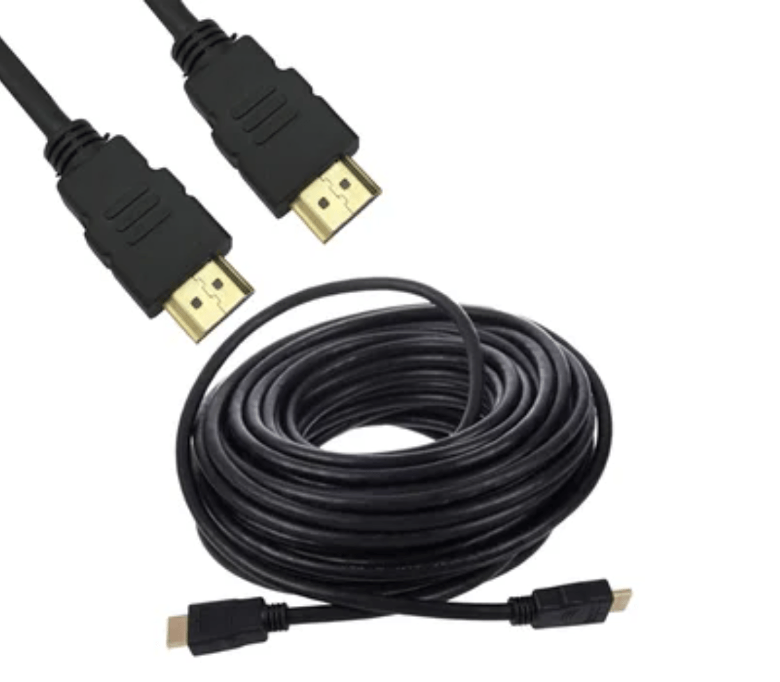 Cable HDMI 20 Metros Full HD 3D V1.4 PVC negro HDMI a HDMI