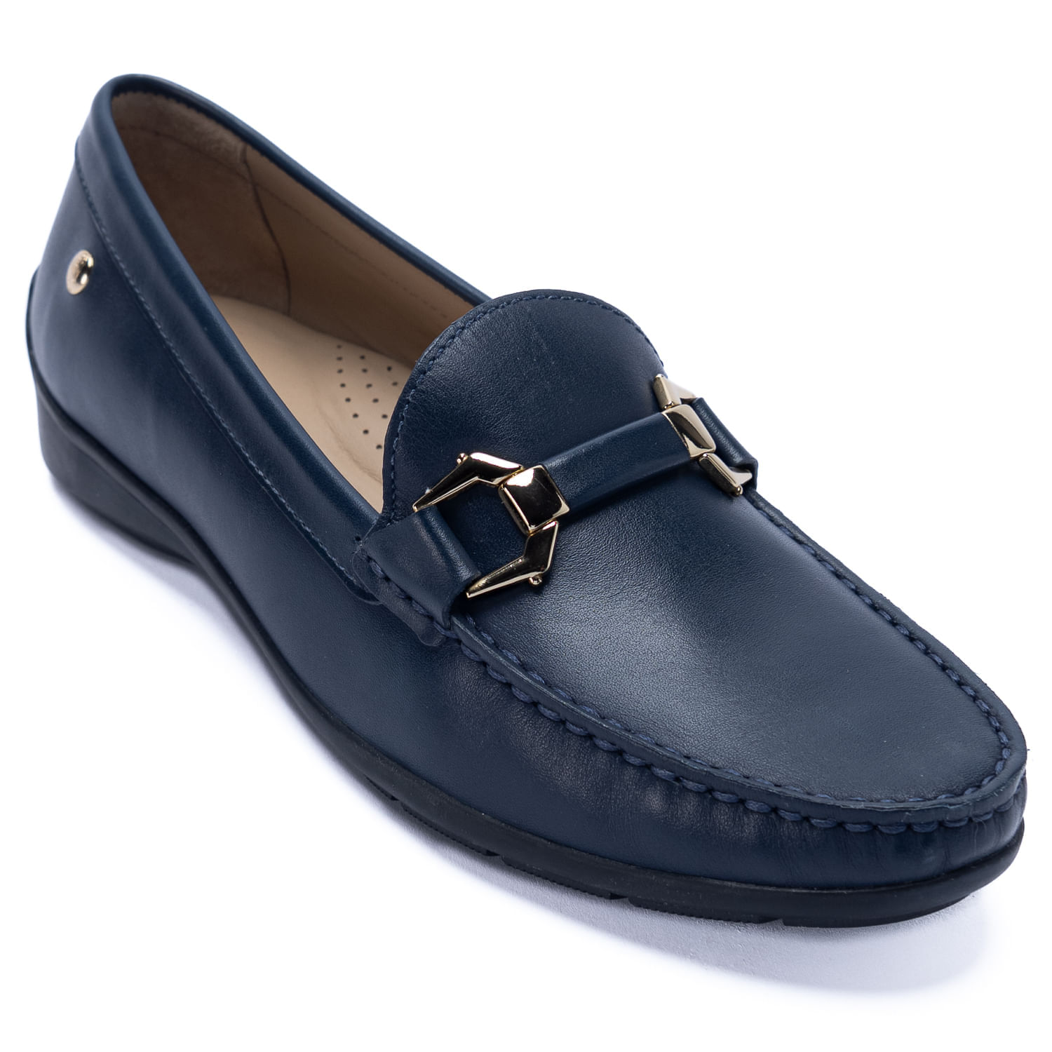 MOCASÍN PARA MUJER CUERO NATALIA AZUL HUSH PUPPIES