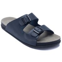 SANDALIA PARA HOMBRE CUERO CHARLES NAVY HUSH PUPPIES