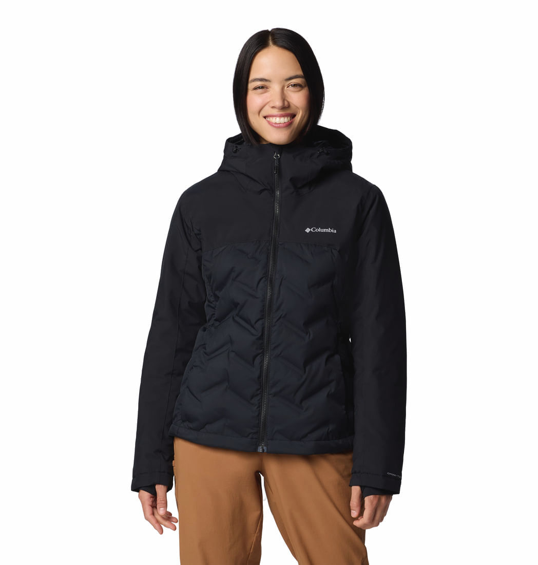 CASACA COLUMBIA DE PLUMAS GRAND TREK™ LLL NEGRO PARA MUJER