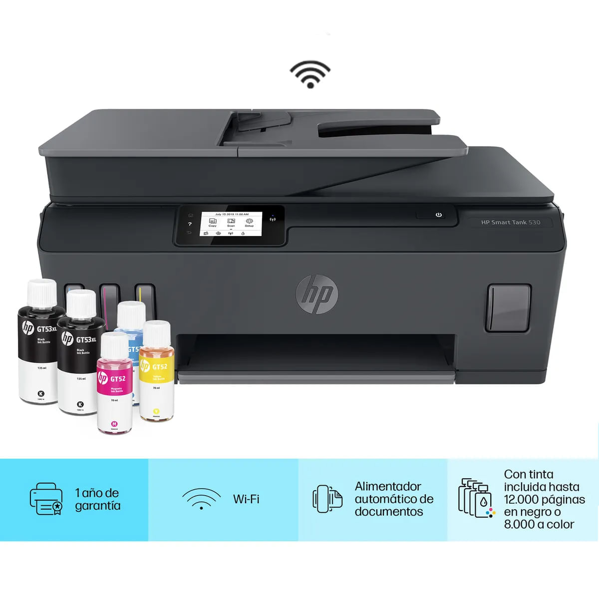 Impresora HP Smart Tank 530 Negro