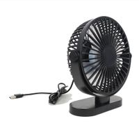 Ventilador de mesa USB 5w, redondo, negro