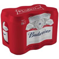 Cerveza BUDWEISER Paquete 6un Lata 355ml