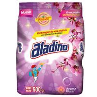 Detergente en Polvo ALADINO Aroma Floral Bolsa 500g