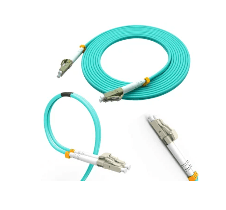 Cable patch cord de fibra optica OM3 3.0mm LC-LC 50dB 50/25 20 Metros