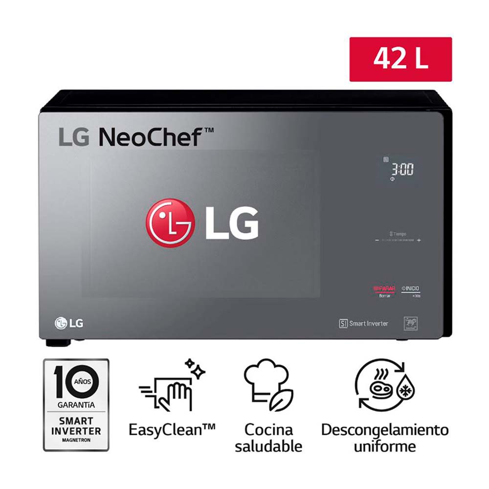 Horno Microondas LG MS4296DIR EasyClean 42L Negro (JYA)