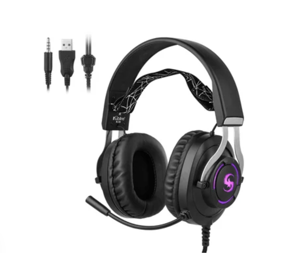 Audifonos Gamer K-10 Diadema Microfono Control Volumen Led HD