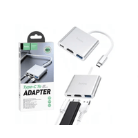 Convertidor Tipo C a HDMI 4k USB 3.0 tipo C 3 En 1 Hoco