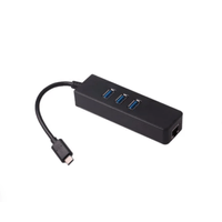 Adaptador Usb 3.1 tipo C a Rj45 Usb Lan Ethernet + Hub 3 Puertos 3