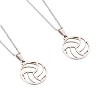 Set x 2 collares pelota de Voley plateado regalo mejores amigos o pareja San Valentín aniversario am