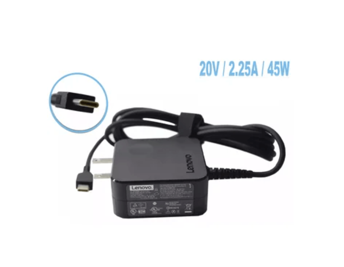 Cargador Original Laptop Lenovo 20V 2.25A Tipo C 45w