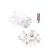 Plug Conector Rj45 Cat 5 Cat5e Para Extensión X 1000 Unidades