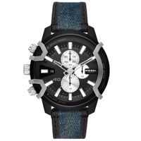 Reloj Diesel Griffed DZ4572 Fecha Cronometro Acero Inoxidable Correa de Cuero