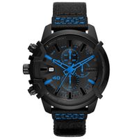 Reloj Diesel Griffed DZ4553 Edicion Limitada Fecha Cronometro Acero Inoxidable Correa de Nailon