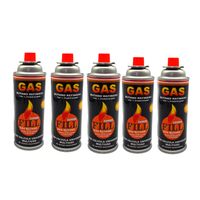 5 Gas Butano Ultra Refinado valvula universal cocinillas Fill