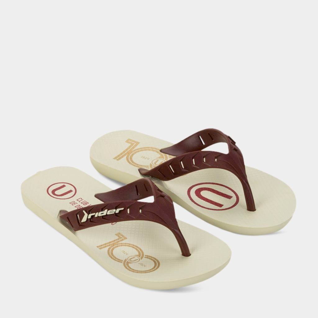 Sandalias Playeras Rider Hombres 2Rde40 Universitario Crema