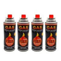4 Gas Butano Ultra Refinado valvula universal cocinillas Fill