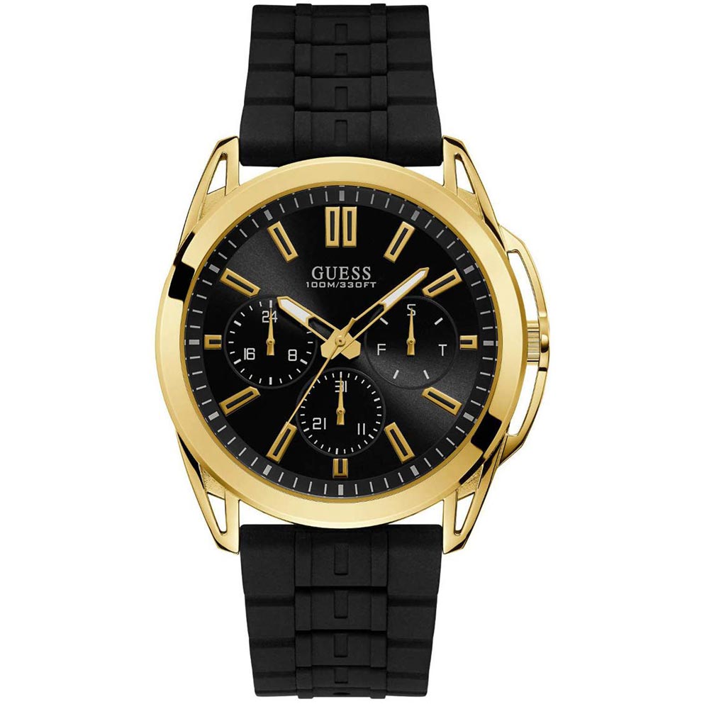 Reloj Guess Vertex W1177G2 Multifuncional Correa de Silicona Negro