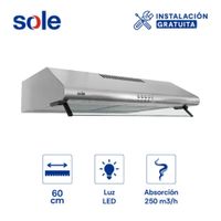 Campana Extractora Sole TURE21CO 60cm
