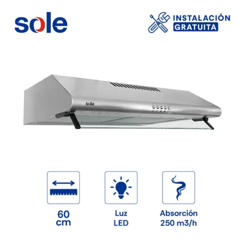 Campana Extractora Sole TURE21CO 60cm