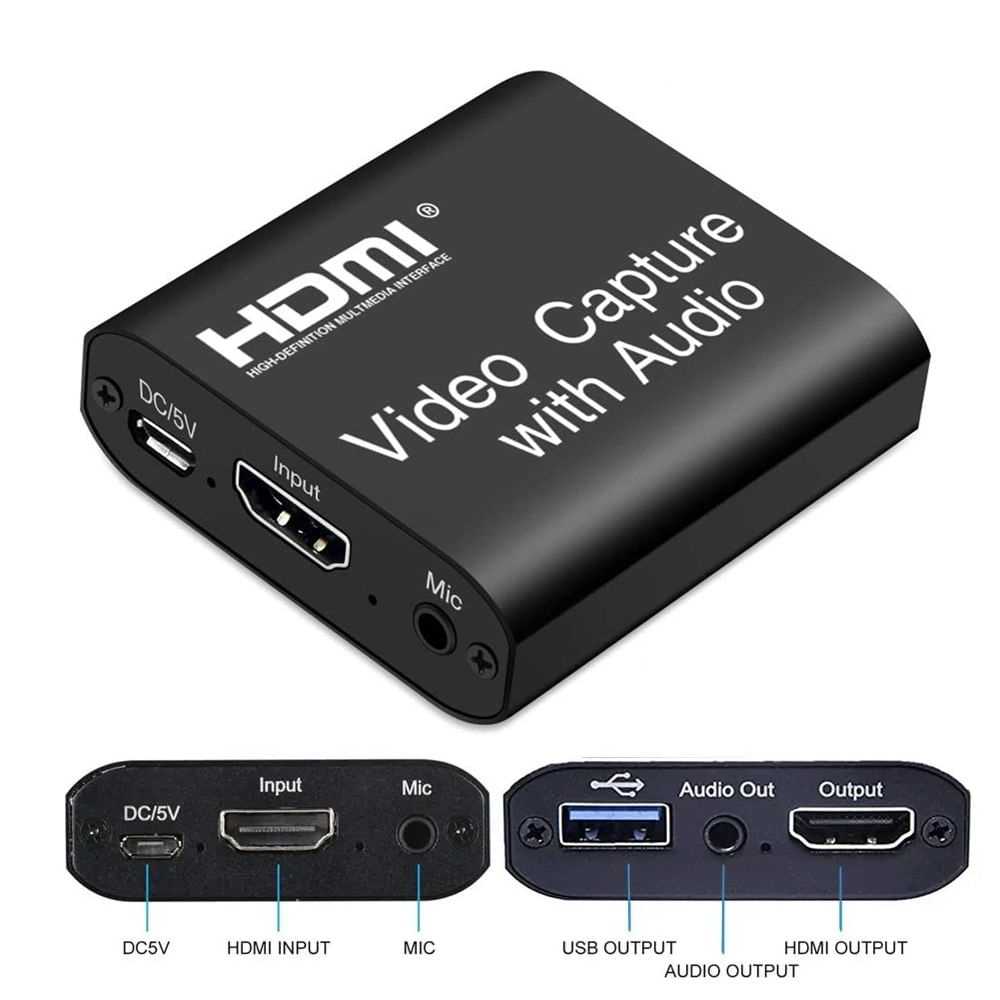 Capturadora De Video Usb 3.0 Hdmi Capture Con Audio Y Microfono 4k