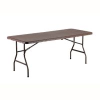 Mesa Plegable Catering Ratán 180x74x74cm Orange