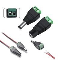 50 pares conector hembra macho DC para cable de camara CCTV tiras led