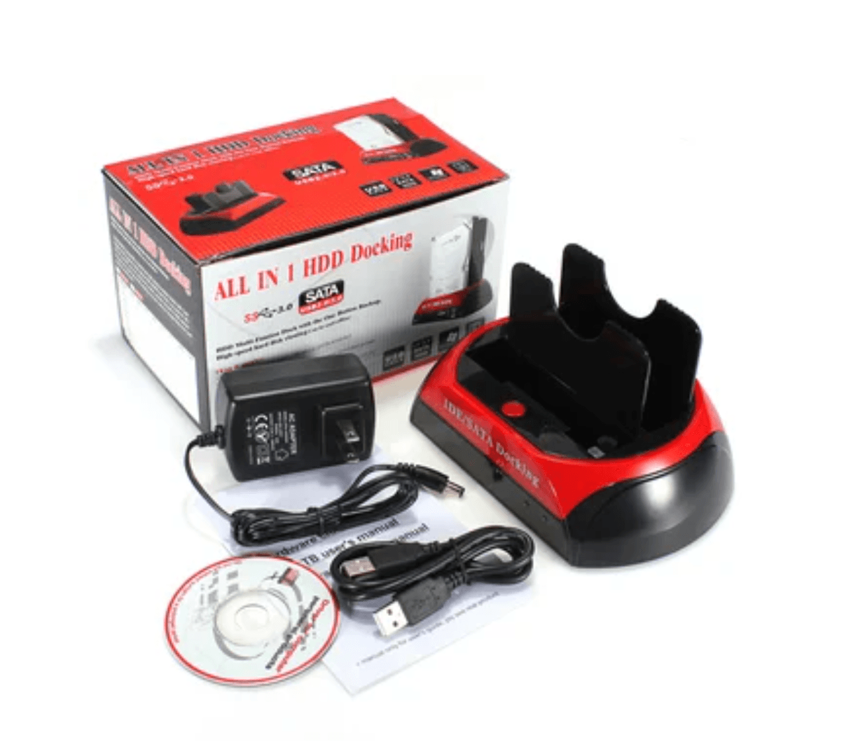 Hdd Docking Station Doble 2.5 3.5 Ide Sata Usb 3.0 Ms Sf/md