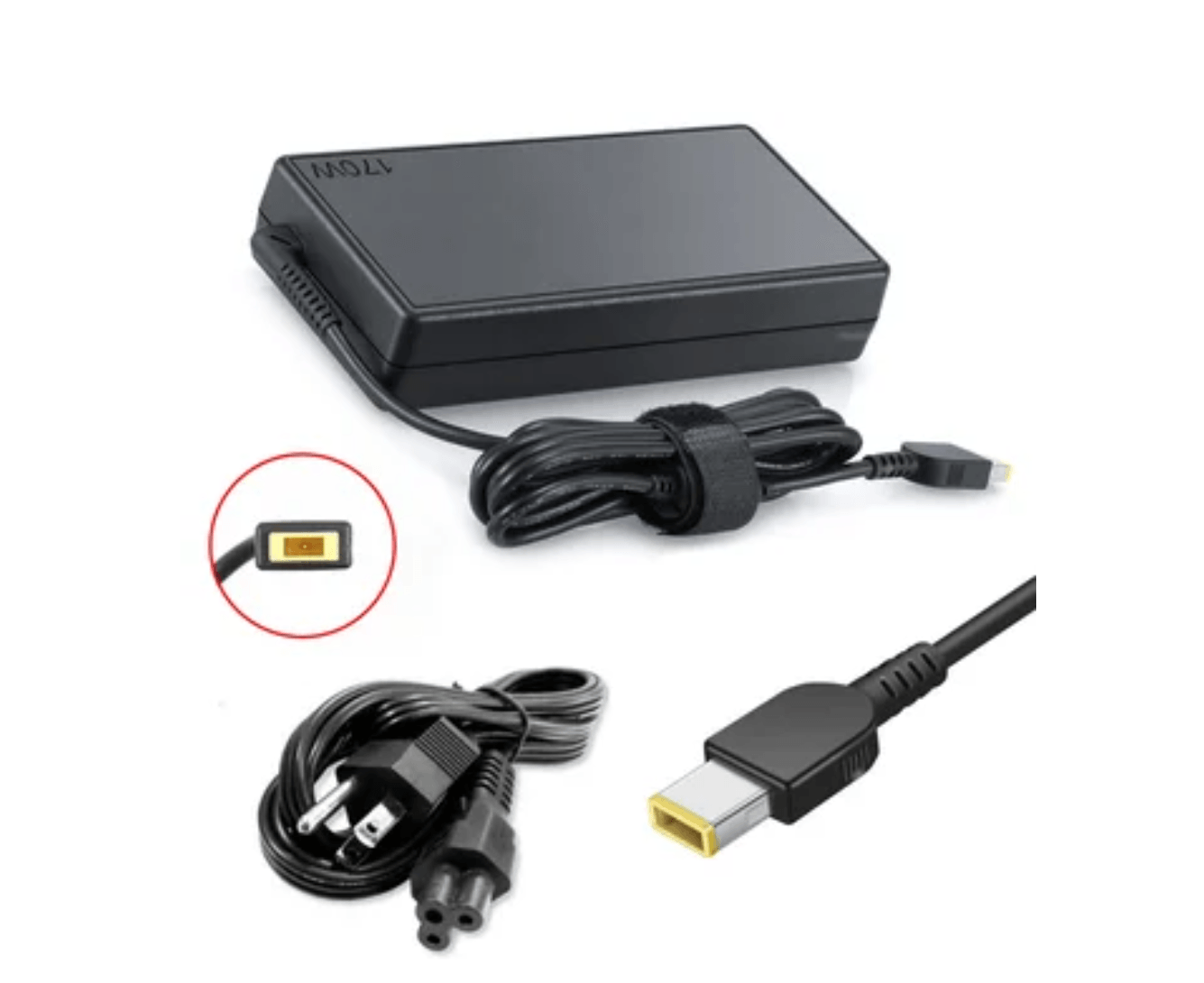 Cargador Laptop Lenovo SLIM 20V 8.5A punta USB cuadrada 170W Thinkpad
