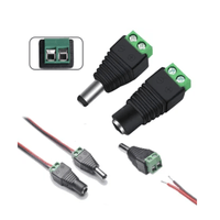 100 pares conector hembra macho DC para cable de camara CCTV tiras led