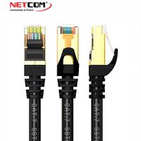 Cable de Red Cat 7 Netcom Rj45 10 Gbps 100 Metros Patch Cord 100%cobre