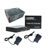 Extensión Extender Hdmi A Rj45 Utp Cat 5 6 Hasta 120 Metros TX RX 1080