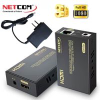 Extensión Extender Hdmi x Rj45 Utp Cat 5/6/7 Hasta 60 Metros NETCOM