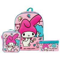 Set Scool Ranger Mochila Oficio Lonchera Cartuchera My Melody 3D