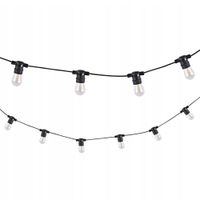Guirnalda Led Orange Luna 20 Focos Luz Cálida 10m IP65 Negro