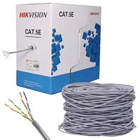 Rollo Cable de cobre Cat 5e HIKVISION DS-1LN5E EE AWG 25 305 metros