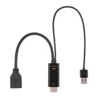 Adaptador Convertidor HDMI a Displayport 4k hdmi a dp negro