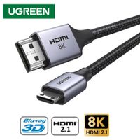 Cable Mini Hdmi a Hdmi 2 Metros UGREEN 2.1 8K 60 Hz Ultra HD eARC