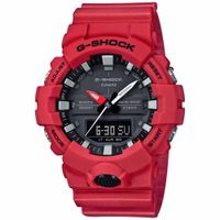 Reloj Casio G-Shock GA800-4A Digital Analógico Acuático Luz Led Resina Rojo Negro