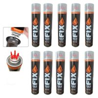 10 Gas Butano FIX Ultra Refinado Recarga Todo Tipo Encendedores soplet