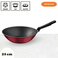 Wok 24Cm (2.2 L) Rojo - Loreto - 20116594 (JYA)