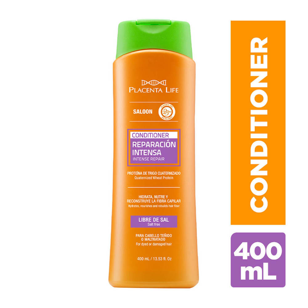 Acondicionador Placenta Life Saloon Reparación Intensa - Frasco 400 ML