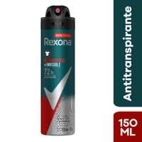 Desodorante en Spray Rexona Men 72 Horas Antibacterial Invisible - Frasco 150 ML