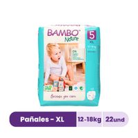 Pañales Bambo Nature Talla XL - Bolsa 22 UN