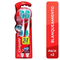 Cepillo Dental Colgate 360 Luminous WhitePack de 2 Und. - Pack 2 UN