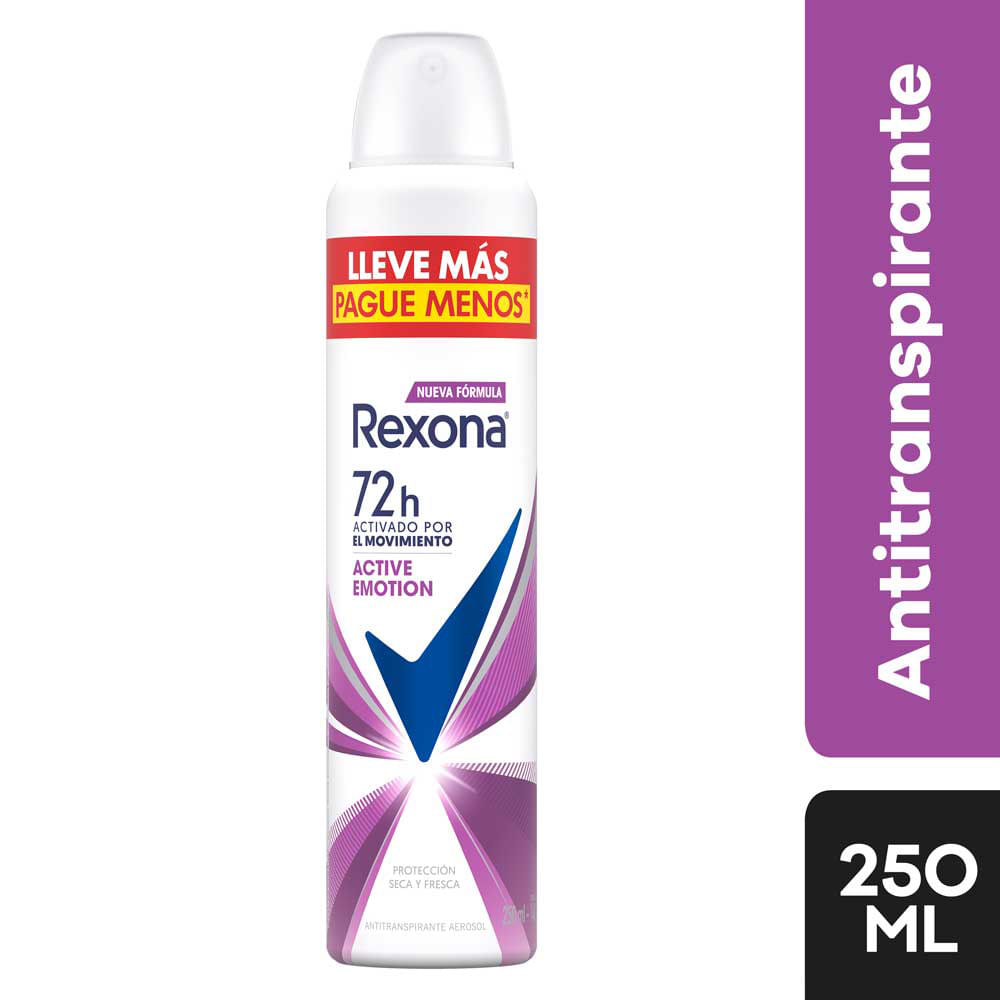 Antitranspirante Rexona Woman Active Emotion - Frasco 250 ML