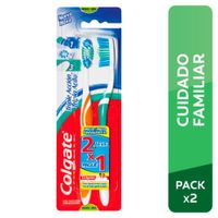 Cepillo Dental Colgate Medio Triple Acción - Pack 2 UN